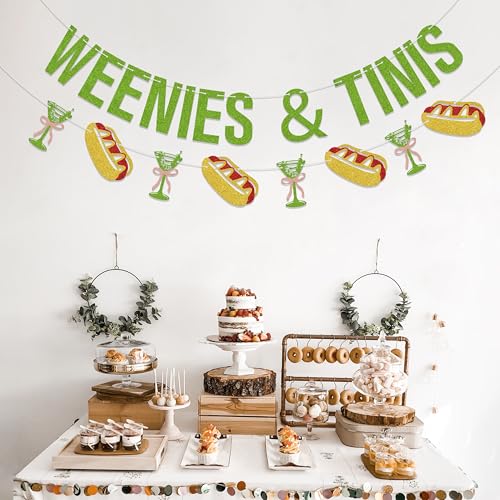 Weenies & Tinis Banner - Martini Birthday Party Decorations