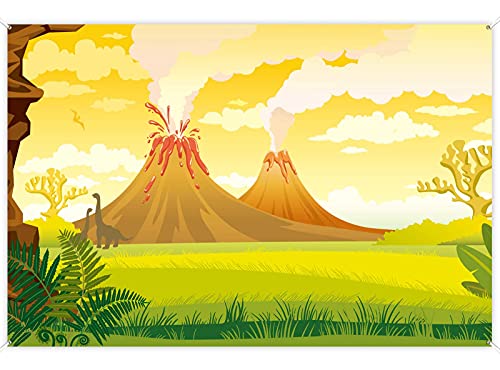 Dinosaur Birthday Party Banner - Tanystropheus T-Rex Photo Backdrop