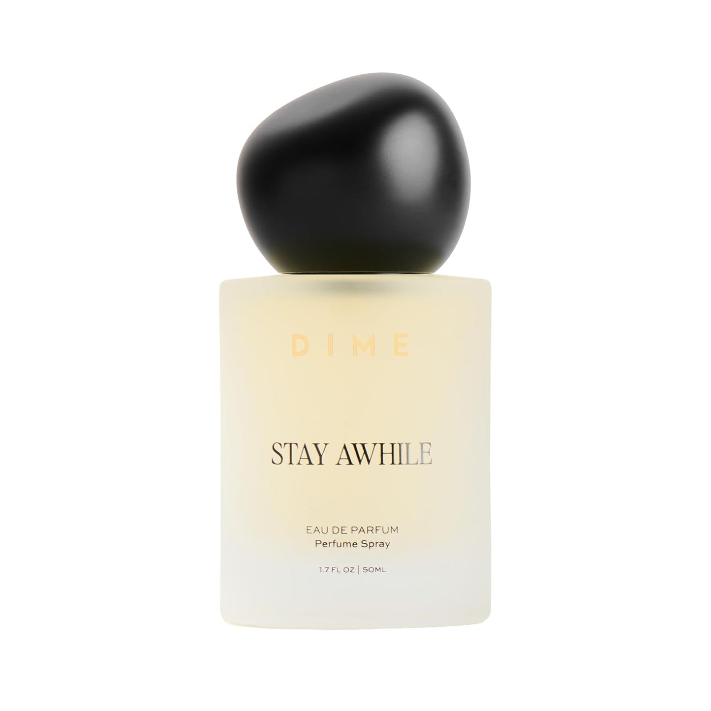 DIME Beauty Stay Awhile Perfume for Women - Warm Gourmand with Toasted Pistachio & Cashmere Musk | 1.7 oz / 50 ml
