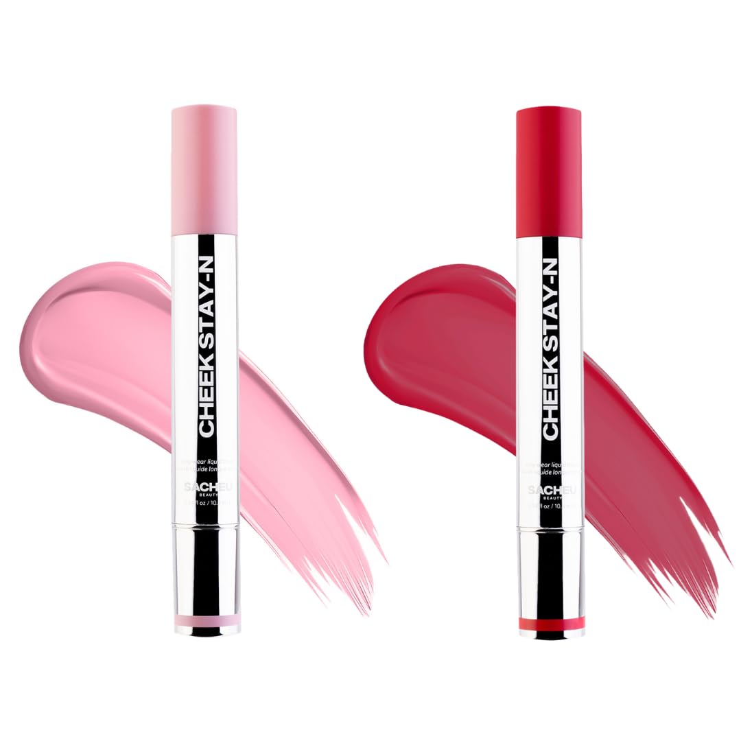 Sacheu Cheek Liquid Blush - High Pigment, Buildable Cream Formula for Radiant Cheeks | Long-Lasting, Flirty Shade