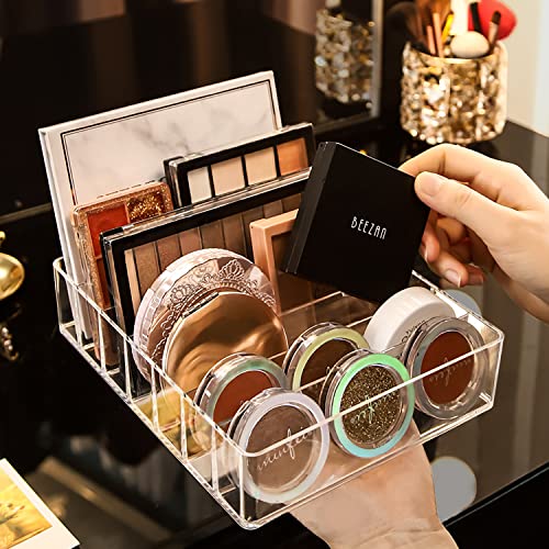 JessLab 7-Section Acrylic Makeup Organizer for Eyeshadow and Lipstick