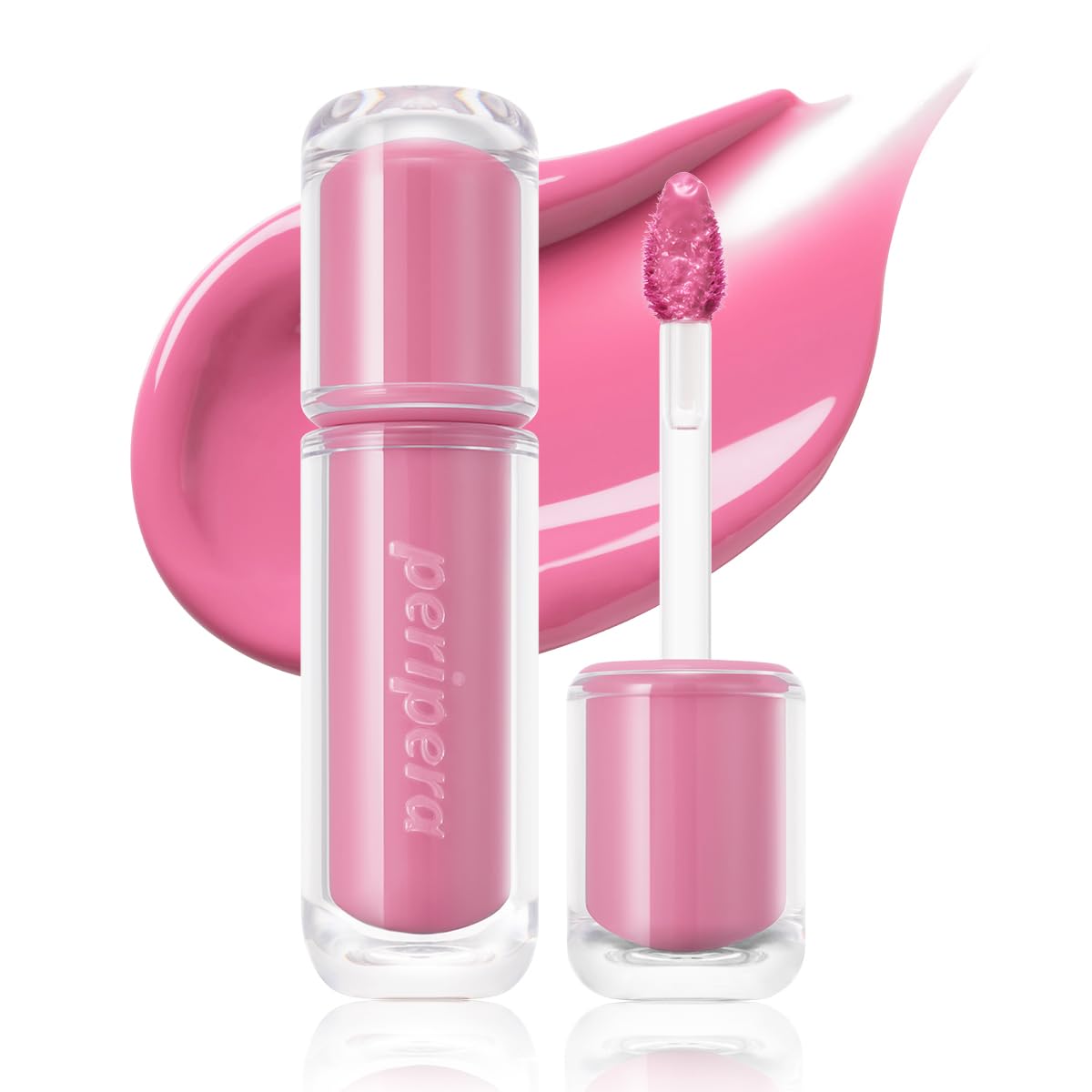 Peripera Mood Glowy Tint - Buildable K-Beauty Lip Tint for Sensitive Lips | Lightweight, Non-Sticky, 01 Tiny Strawberry