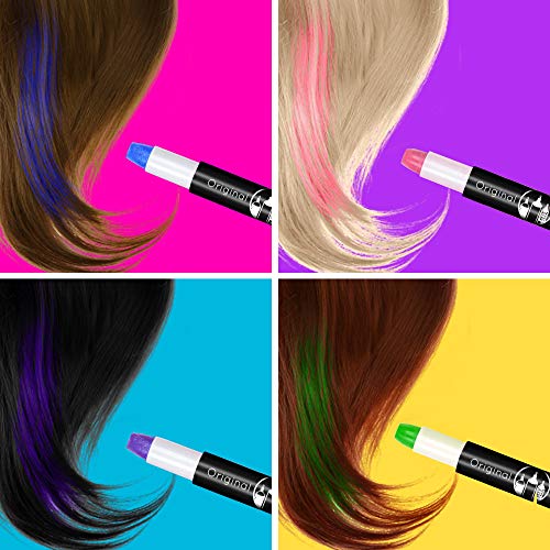 Original Stationery 10-Pack Washable Temporary Hair Chalk Pens for Kids