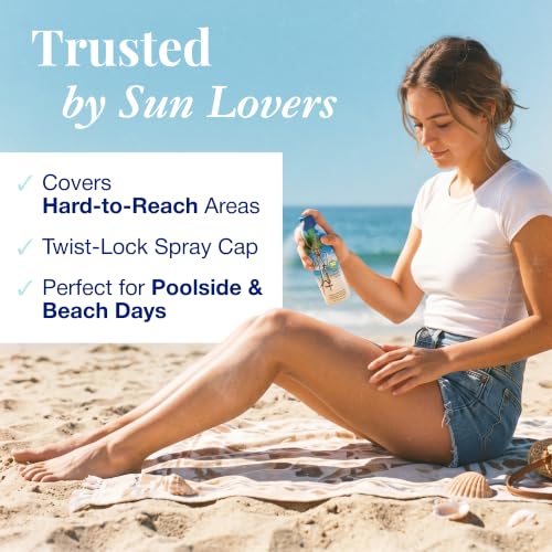 Panama Jack SPF 30 Continuous Spray Sunscreen - 5.5 OZ, Water Resistant, Broad Spectrum UVA/UVB Protection