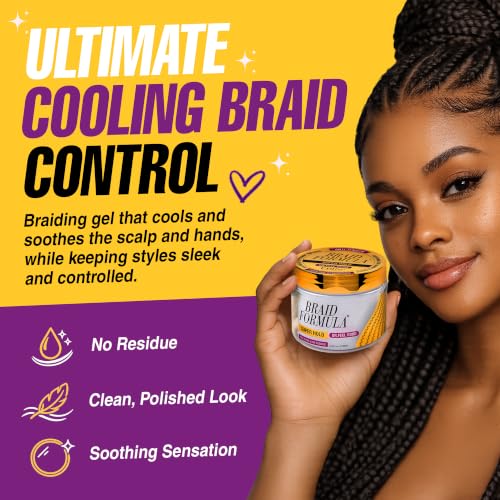 EBIN NEW YORK Dr. Feel Good Super Hold Braiding Gel, Menthol-Infused, 6.35 oz