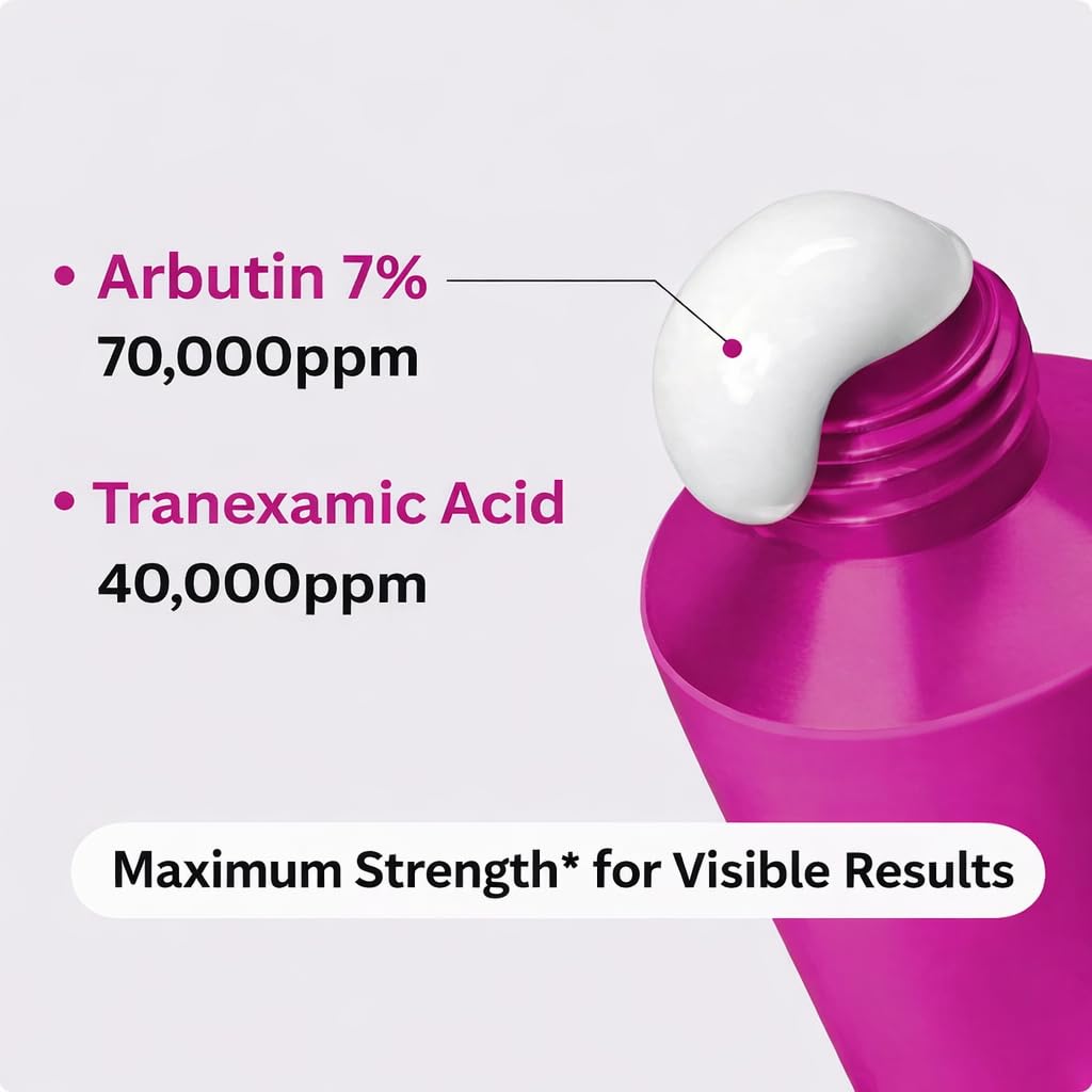 Brightening Cream - Arbutin & Tranexamic Acid for Uneven Skin Tone | Daily Skincare Routine (1.7 oz)