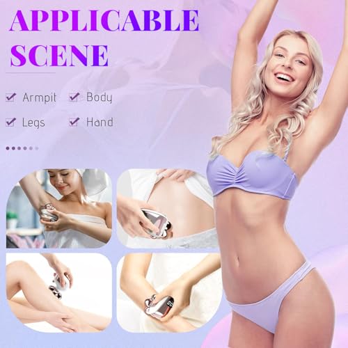 Electric Razors for Women Legs: 5-in-1 Electric Shaver with 7D Head - IPX6 Waterproof Wet Dry Hair Remover with LED Display & Travel Lock for Face Bikini (Light Pink)
