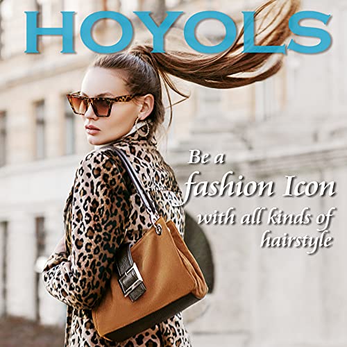 HOYOLS No Metal Hair Elastics - 56 Soft & Stretchy Bands in 7 Colors