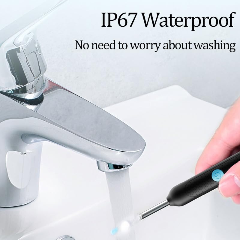 OKUBOX Ear Wax Removal Tool with Camera & Light - Waterproof Silicone Spoon