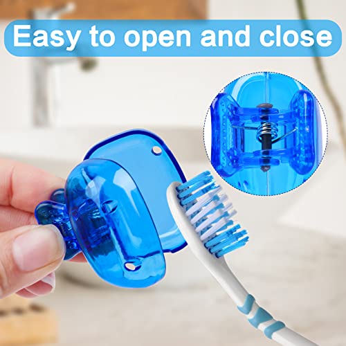 6 Pack Portable Toothbrush Covers - Colorful Travel Protectors