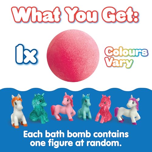 Large Unicorn Surprise Bath Bomb with Collectible Toy - Zimpli Kids