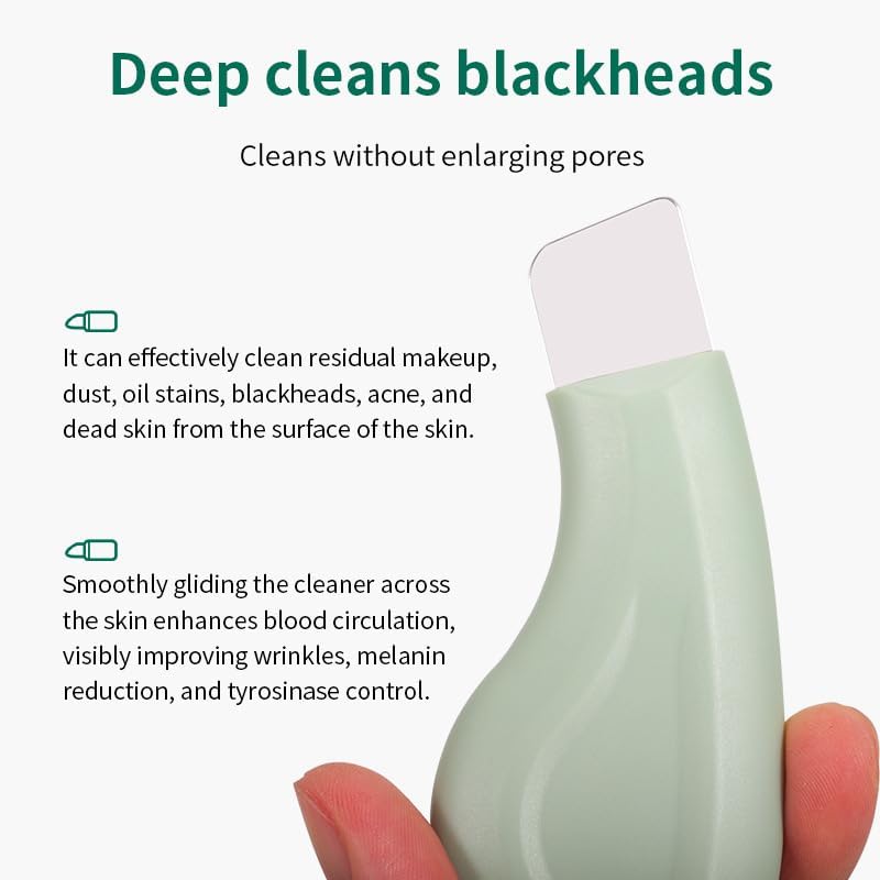 Blackhead Remover Tools - Silicone Face Scraper for Deep Cleansing | Green Color