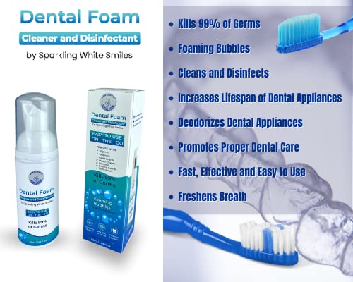 Pearldent Dental Foam Cleaner for Aligners, Retainers & Mouth Guards - 4 Month Supply