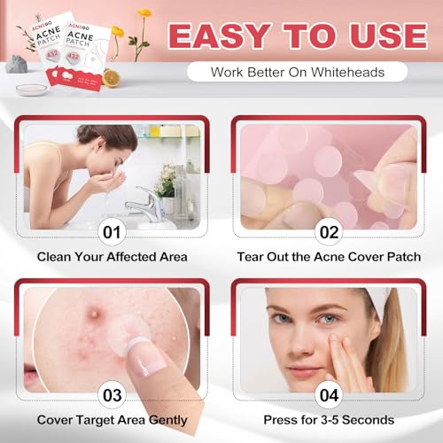 Hydrocolloid Acne Patches for Spot Treatment - 432 Count