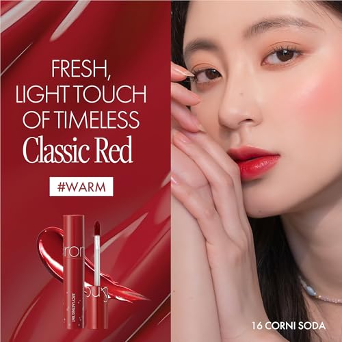 rom&nd Juicy Lasting Tint - 12HR Lip Stain, Glossy Finish, #16 Corni Soda