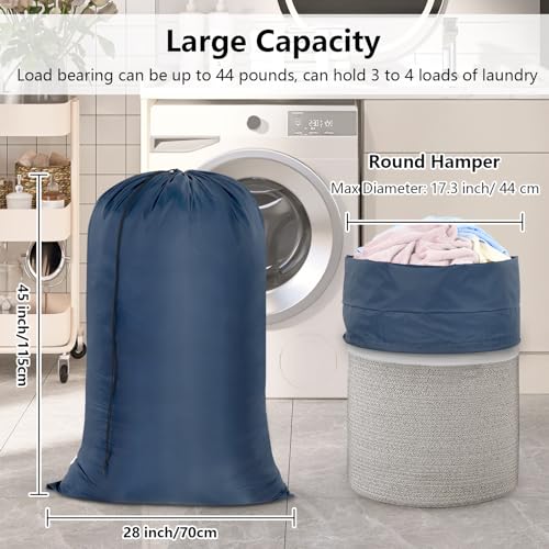 OTraki Extra Large Laundry Bag 2-Pack, 28x45 Inch, Heavy Duty Drawstring