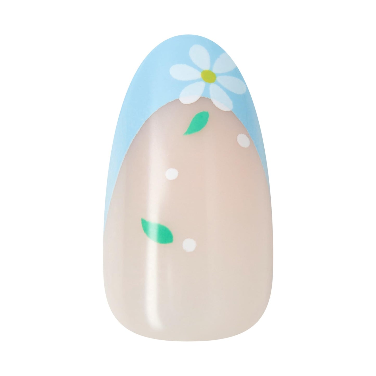 Kiss Impress No Glue Mani Press On Nails, Design, 'Golden Nest', Blue, Medium Size, Almond Shape, Includes 30 Nails, Prep Pad, Instructions Sheet, 1 Manicure Stick, 1 Mini File