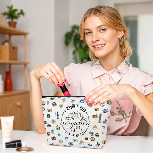 Travel Makeup Bag for Women | Funny Quote Cosmetic Organizer
