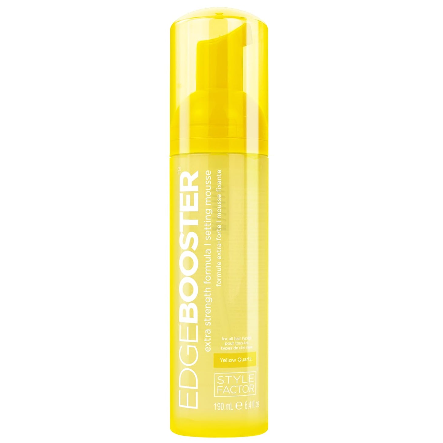 Style Factor EDGE BOOSTER Mousse - Extra Strength Frizz Control & Volume | 6.4oz Morganite for Curly Hair