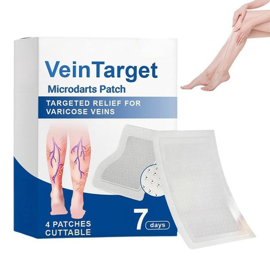 Vein Target Microdarts Patch, 2026 New Professional Varicose Veins Treatment for Legs Patch,Relieve Leg Discomfort, Improves Blood Circulation, Natural Ingredients Leg Treatment for All Skin Types.