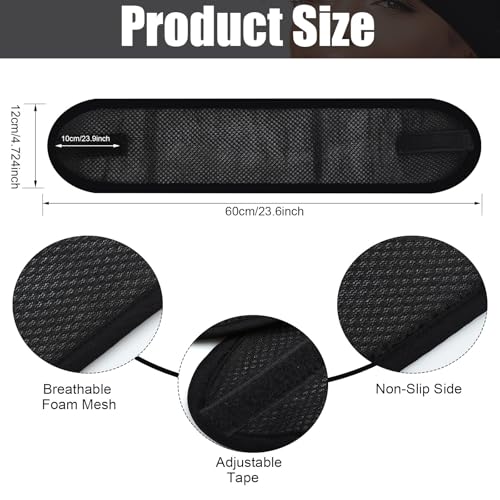 6 Pcs Adjustable Mesh Hair Wraps for Sleeping, Makeup, and Face Washing