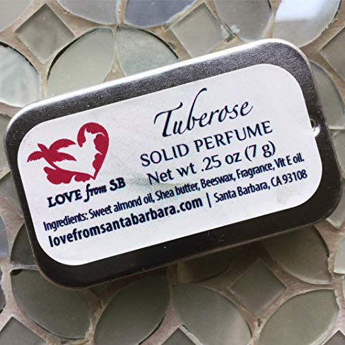 Love from Santa Barbara Compact Tuberose Solid Perfume for Travel & Gifting