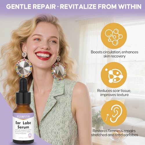 Florvyn Rejuvenating Ear Lobe Serum for Stretched Earlobes