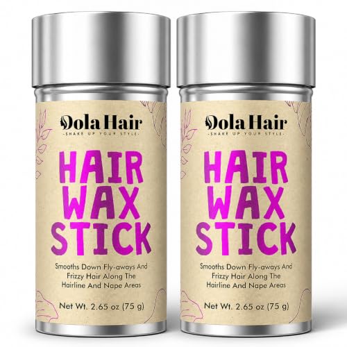 Dolahair Hair Wax Stick for Flyaways & Frizz Control - 2 Pack