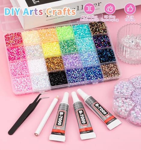 Ultimate Pink Mermaid Pearl Rhinestone Bedazzling Kit | 40000 Pcs
