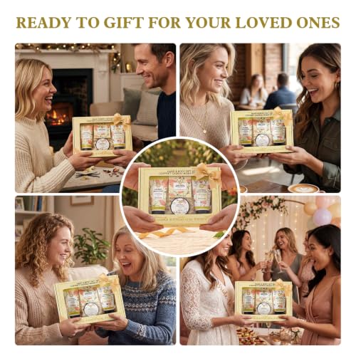 BODY & EARTH 4-Piece Vanilla Spa Gift Set for Women - Moisturizing Body Care