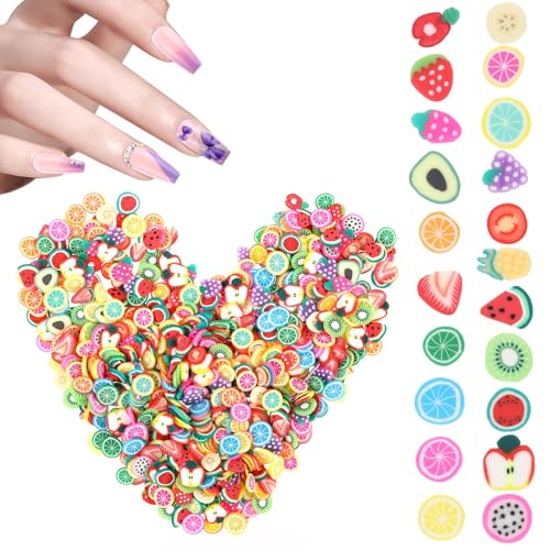 6000Pcs 3D Fruit Nail Art Slices for Resin & Slime Crafts