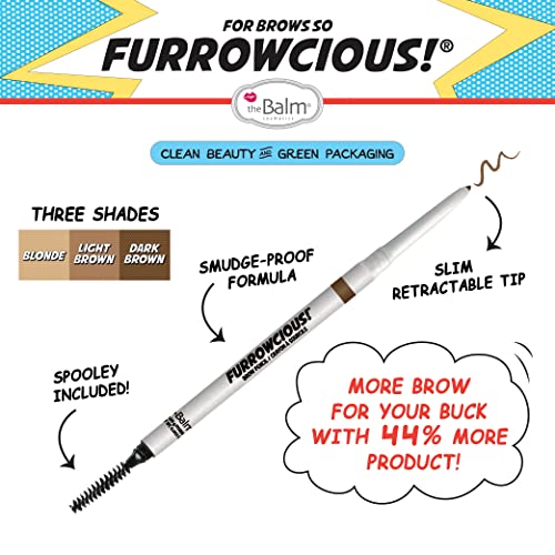 theBalm Furrowcious Eyebrow Pencil - Smudge-Proof Retractable Blonde