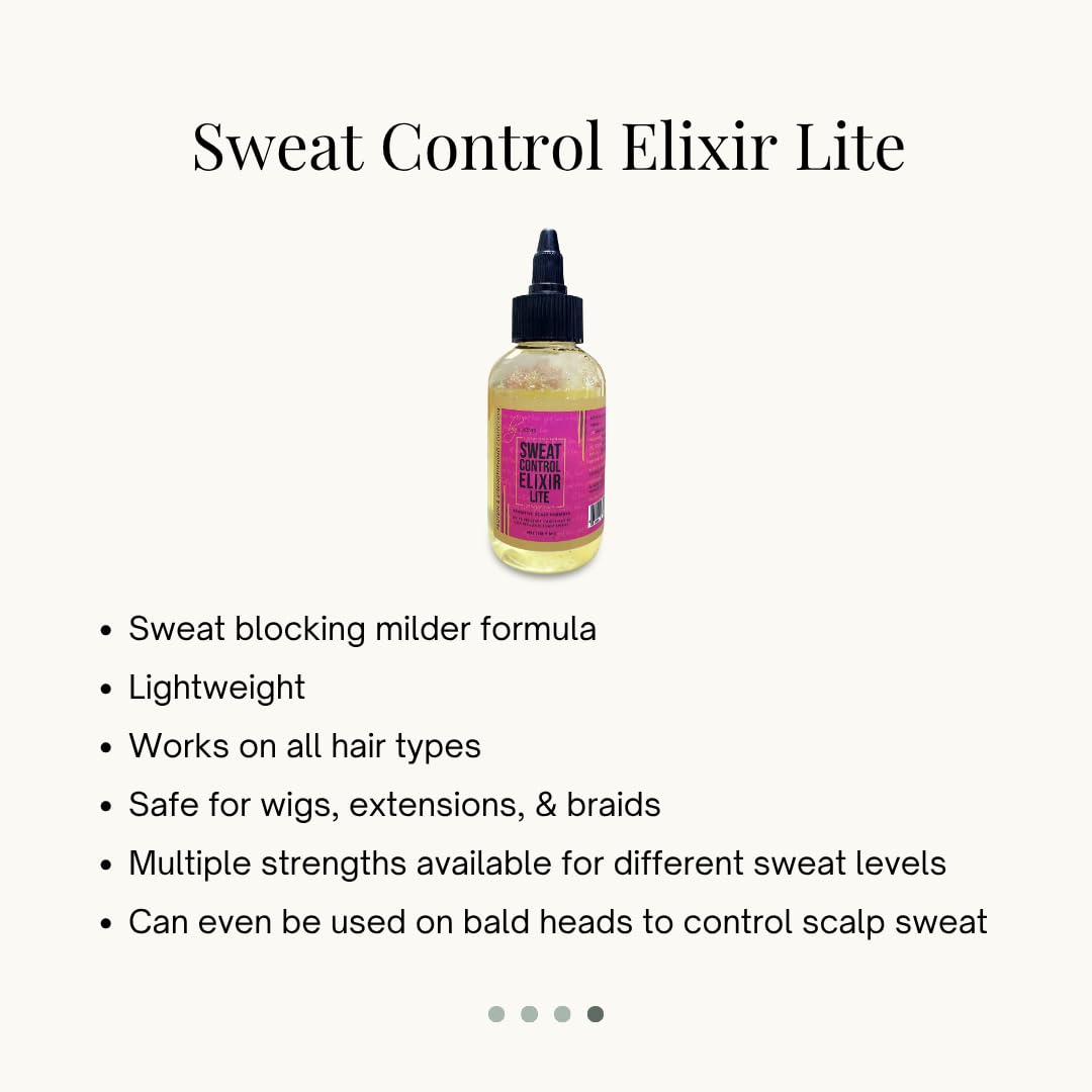 L. Jones Scalp Antiperspirant Serum - Sweat Control Elixir for Silk Presses & Braids | Lite/Sensitive Scalp