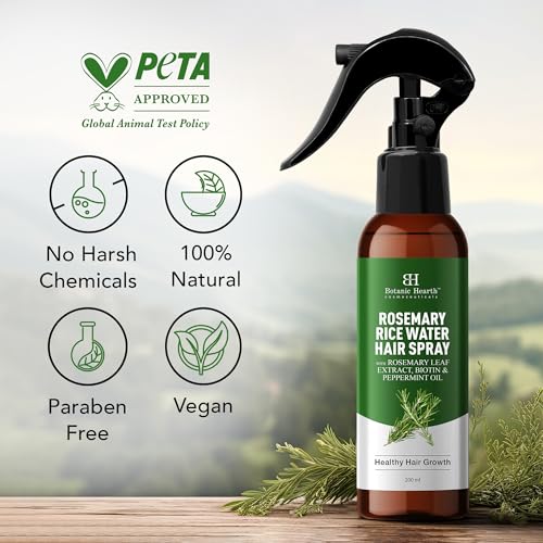 Botanic Hearth Rosemary & Rice Water Hair Growth Spray - 6.8 fl oz