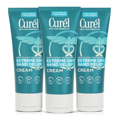 Curel Extreme Dry Hand Relief Cream - Fragrance-Free, 3 Oz, Pack of 3