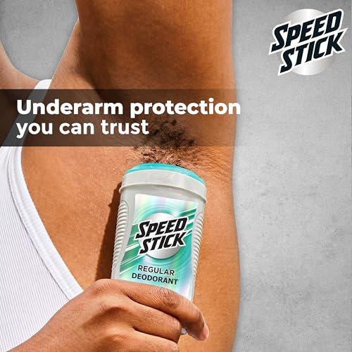 Speed Stick Aluminum Free Men's Deodorant, 24 Hour Odor Protection, Regular, 3 Ounce, 4 Pack
