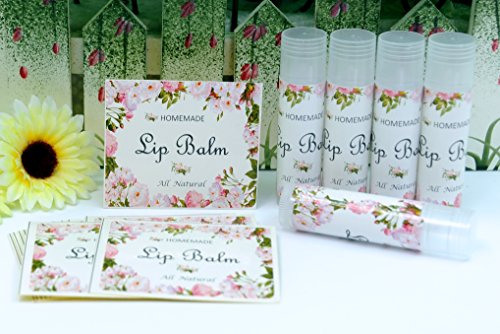 100pcs Adhesive Lip Balm Labels for Homemade Chapstick Containers