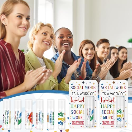 48 Pcs Social Worker Appreciation Lip Balm Gift Set - Bulk Thank You Gifts