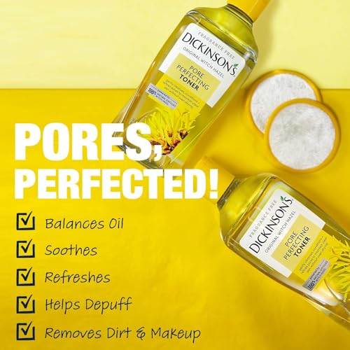 Dickinson's Witch Hazel Pore Perfecting Toner - 16 Fl Oz (Pack of 2)