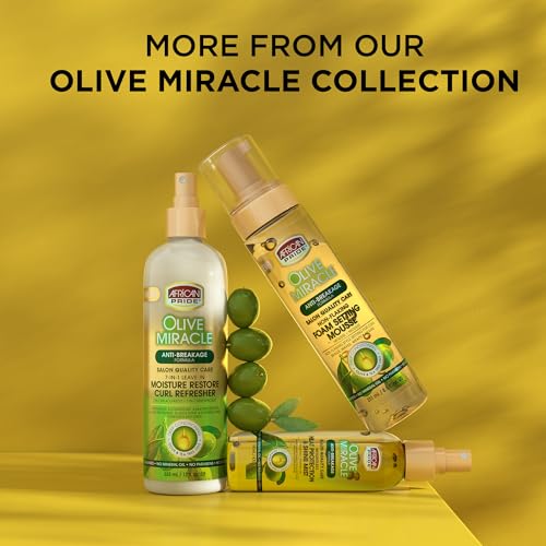 African Pride Olive Miracle 2-in-1 Shampoo & Conditioner, 12 Oz