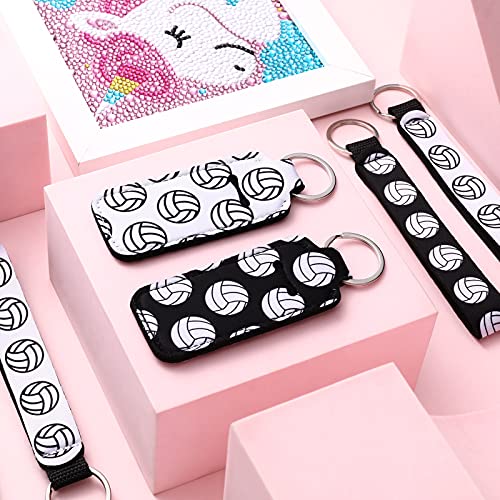Sureio Volleyball Lipstick Holder Keychain Lanyard - Unique Gift Accessory