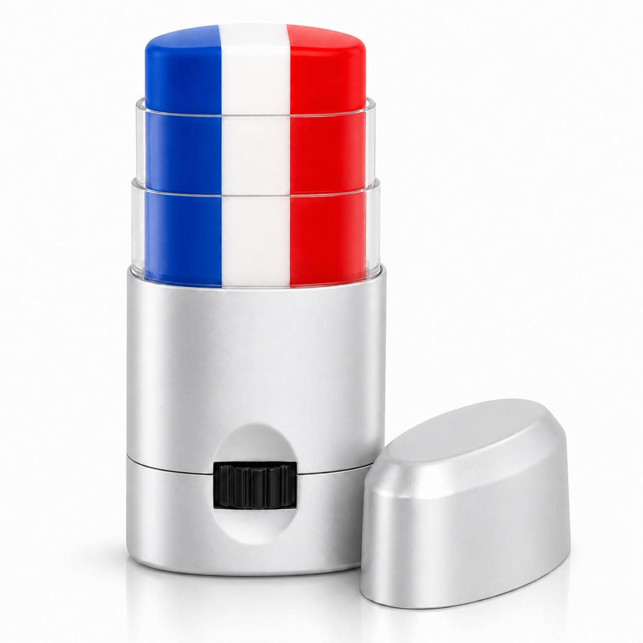 Patriotic USA Flag Face Paint - Red, White & Blue Eye Black Stick for 4th of July | Game Day Makeup for All Ages