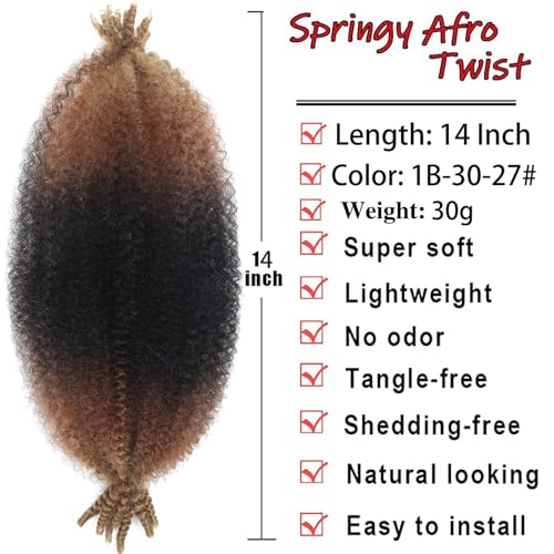 Kossys 14 Inch Marley Twist Braiding Hair - Pre-Separated (Pack of 8) - 1B3027#