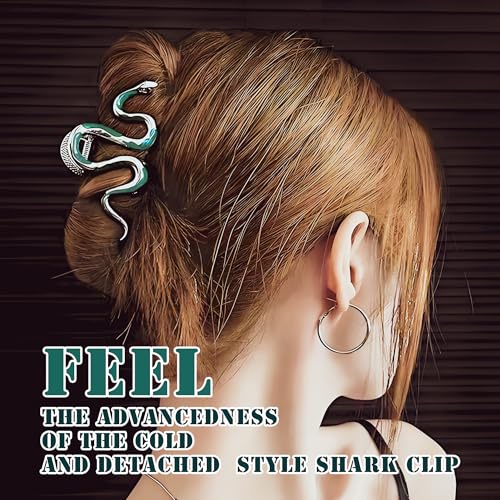 Slytherin Snake Hair Claw Clips - Gothic Non-Slip Hair Accessories for Women