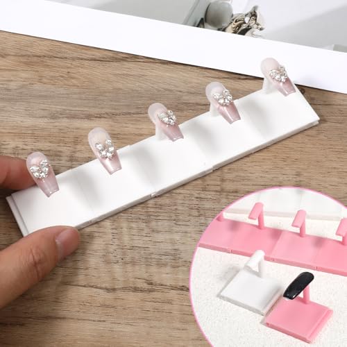 20 Pcs Nail Tip Display Stands for Nail Art Practice Manicure DIY Salon