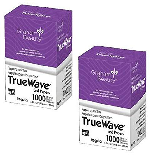 Graham Truewave Jumbo Perm End Papers - 1000 Pack, 4" x 2.5"
