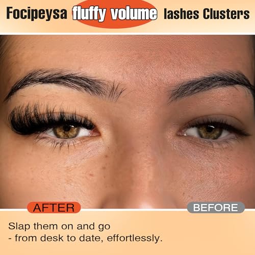 Mink Lashes Full Volume False Eyelashes 18mm Dramatic Faux Mink Eyelashes Natural Look Cat Eye Volume Eye Lashes Multipack by Focipeysa