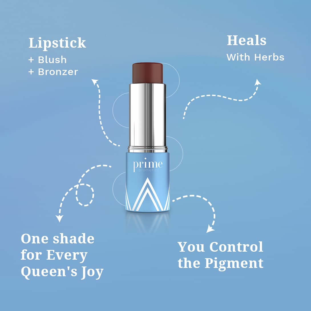 PrimeWand Pigment Makeup Stick | Natural Pro-Age Contour & Blush for Mature Women - Versatile Blush, Lipstick & Contour in One