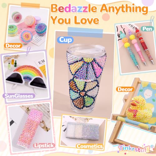 TINKRSTUFF 48,000pc Bedazzling Kit with 60 Colors Rhinestones & B7000 Glue