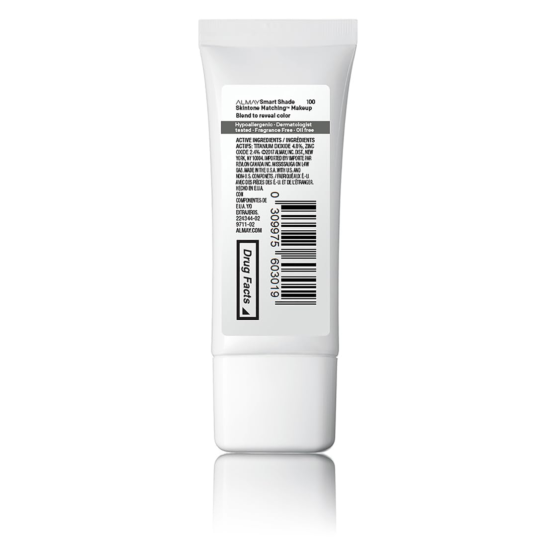 Almay Skintone Matching Foundation - Smart Shade Makeup with SPF 15 | Hypoallergenic, Oil-Free, 1 fl oz